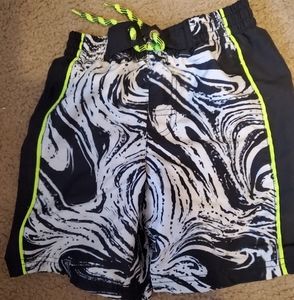 OP Swim Trunks Small Black White Boys‎ Beach
